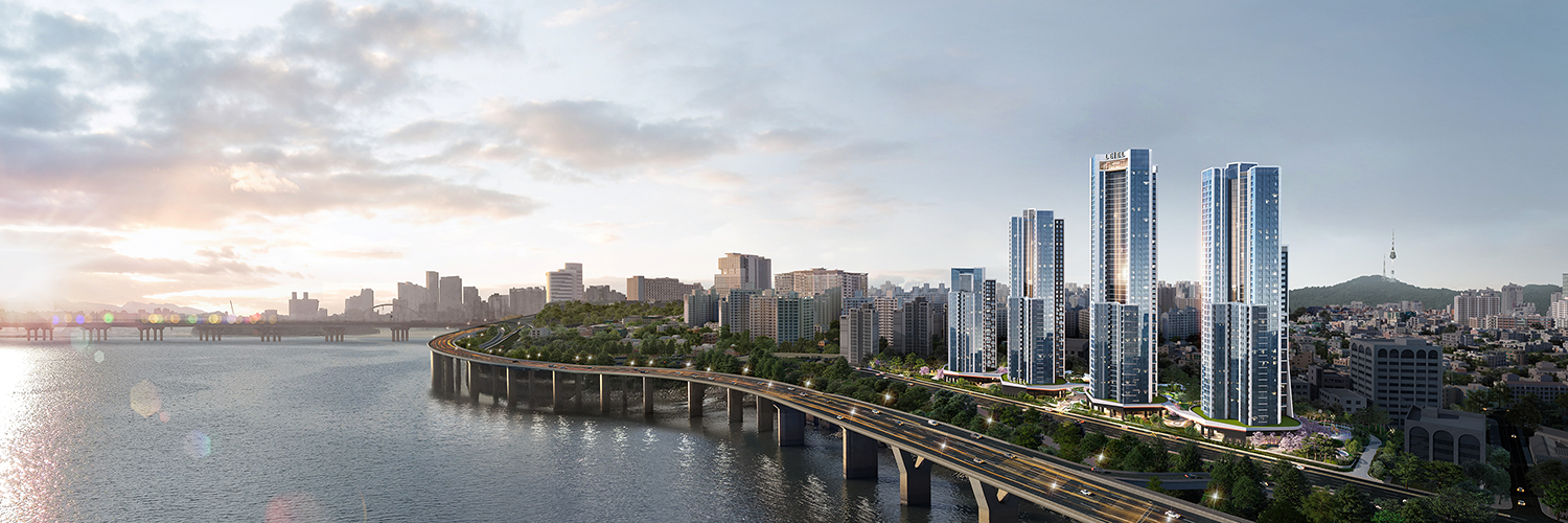 용산 산호아파트 주택재건축 정비사업 조감도 / 사진제공=롯데건설