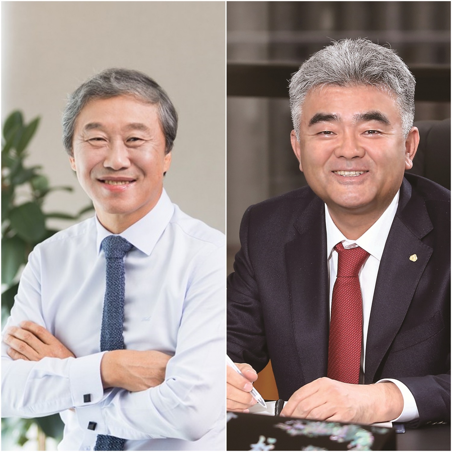 한승구 대한건설협회장 (왼쪽), 정원주 주택건설협회장 (오른쪽)