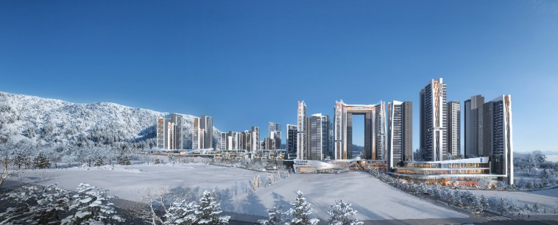 포스코이앤씨가 조합에 제안한 성남 은행주공 재건축사업 조감도.사진제공=포스코이앤씨