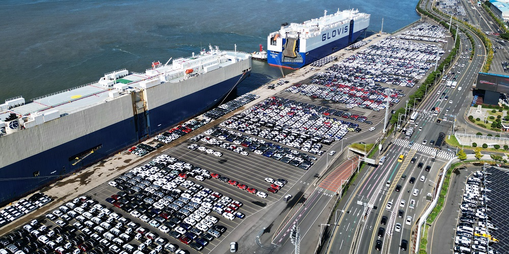 현대차 울산공장 수출선적부두 전경. 사진제공=현대차