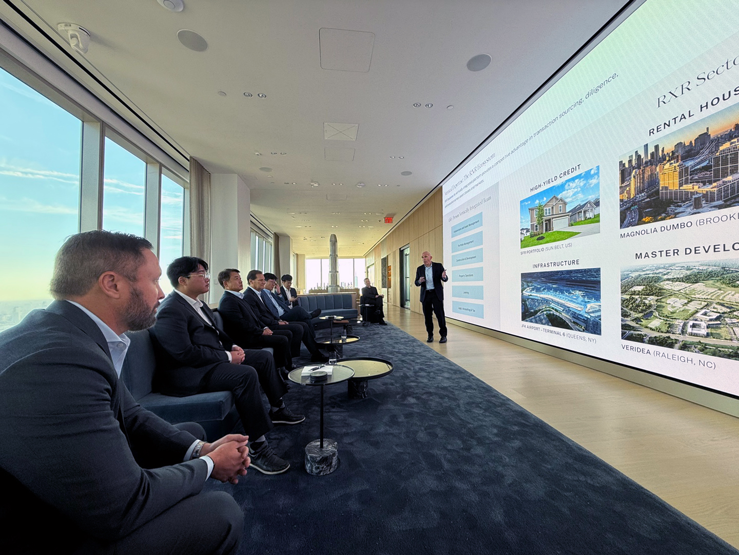 지난해 진행된 대우건설과 RXR그룹의 면담 현장 / 사진제공=대우건설