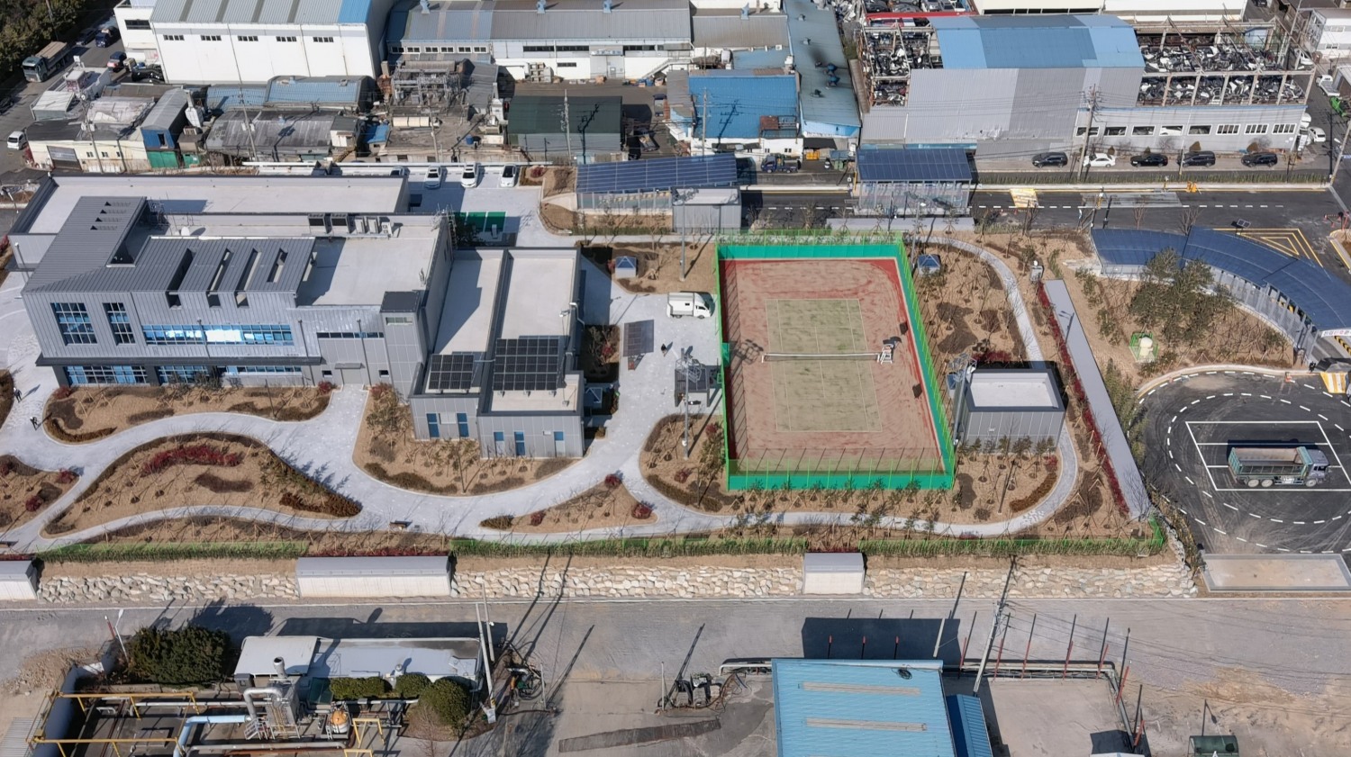 부산시 분뇨처리시설 현대화사업 준공 후 전경./사진제공=GS건설