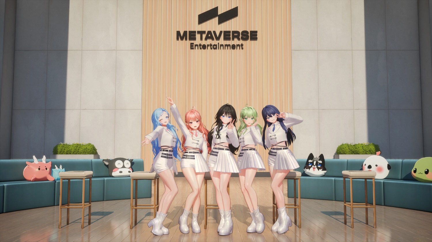 메타버스엔터 신규 버추얼 유닛 '피리즈 브이'. / 사진=넷마블