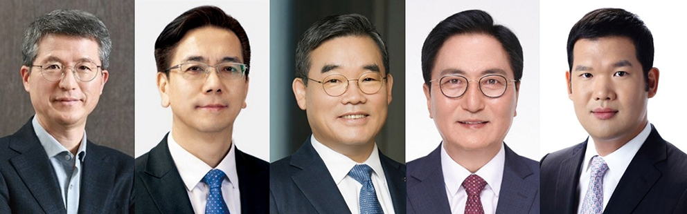 ▲ 왼쪽부터 오세철 삼성물산 건설부문 대표, 이한우 현대건설 대표, 김보현 대우건설 대표, 박상신 DL이앤씨 대표, 허윤홍 GS건설 대표. 사진 = 각사 제공