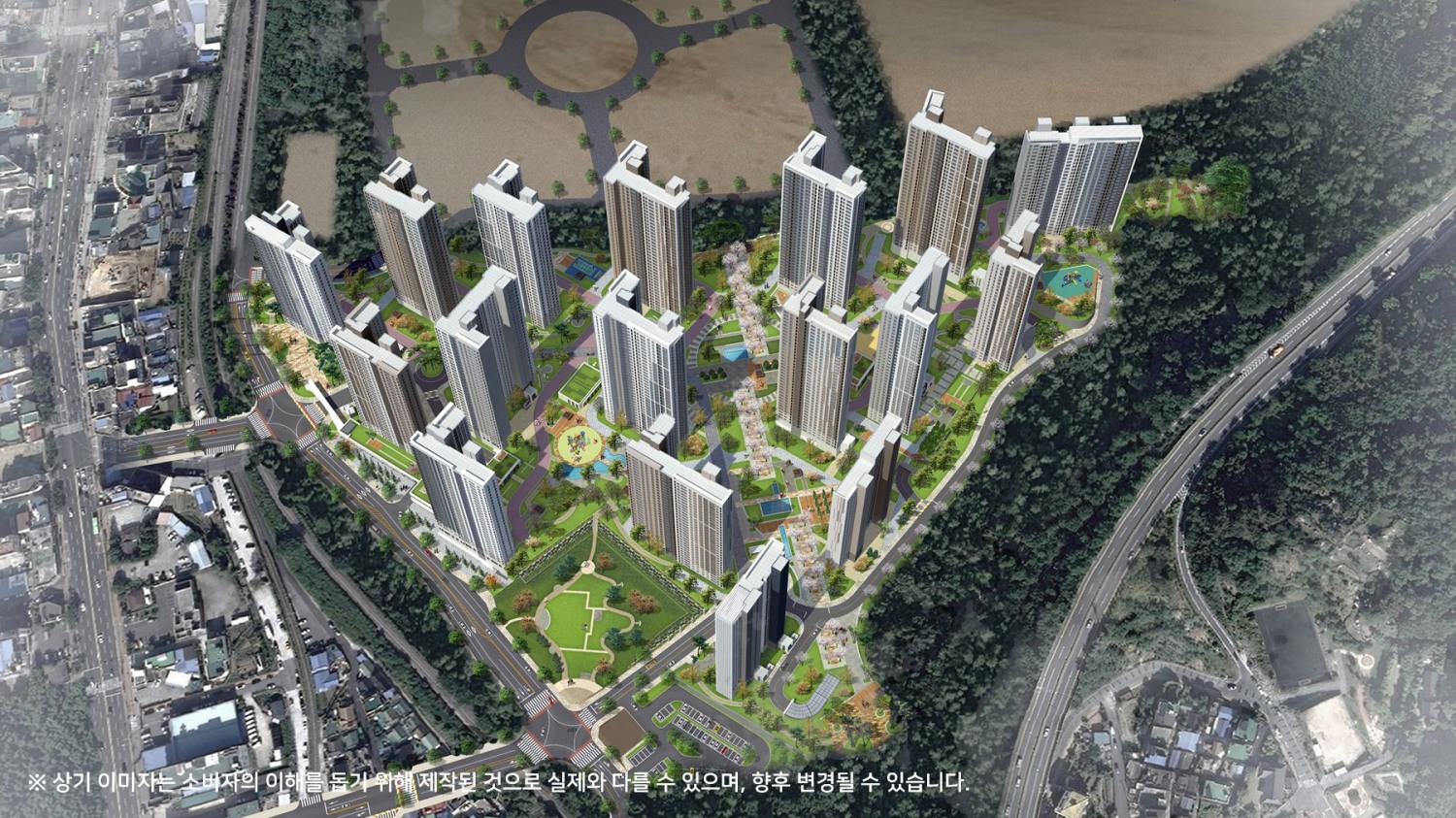 창원 메가시티 자이&위브 조감도 / 사진제공=두산건설 컨소시엄