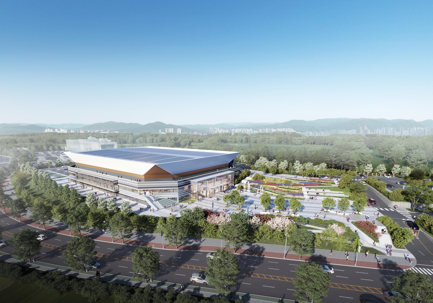 청주 다목적 실내체육관 조감도 / 사진제공=태영건설