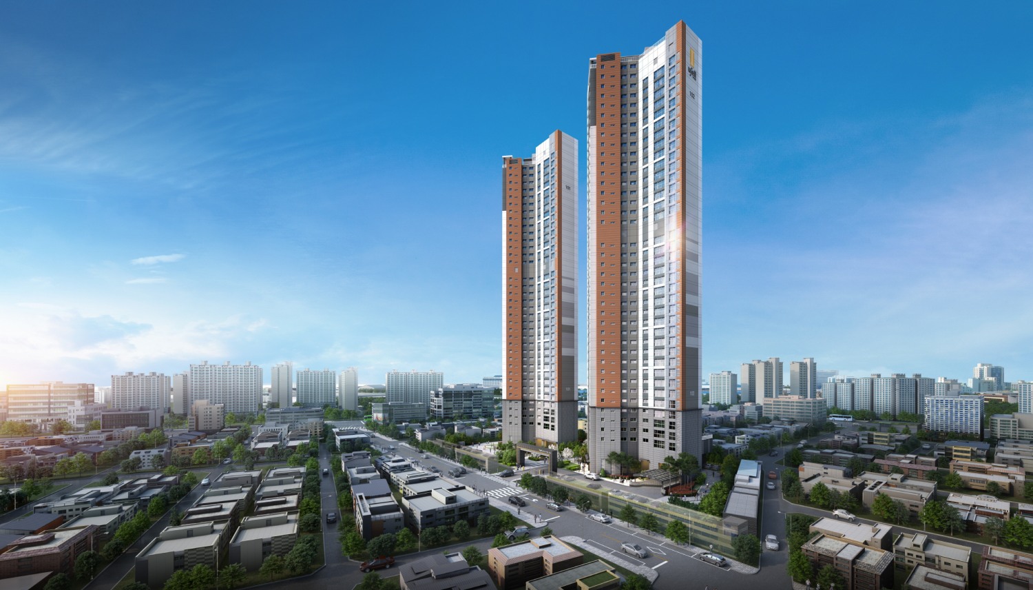 용현 우방 아이유쉘 센트럴마린 투시도./사진제공=대한토지신탁