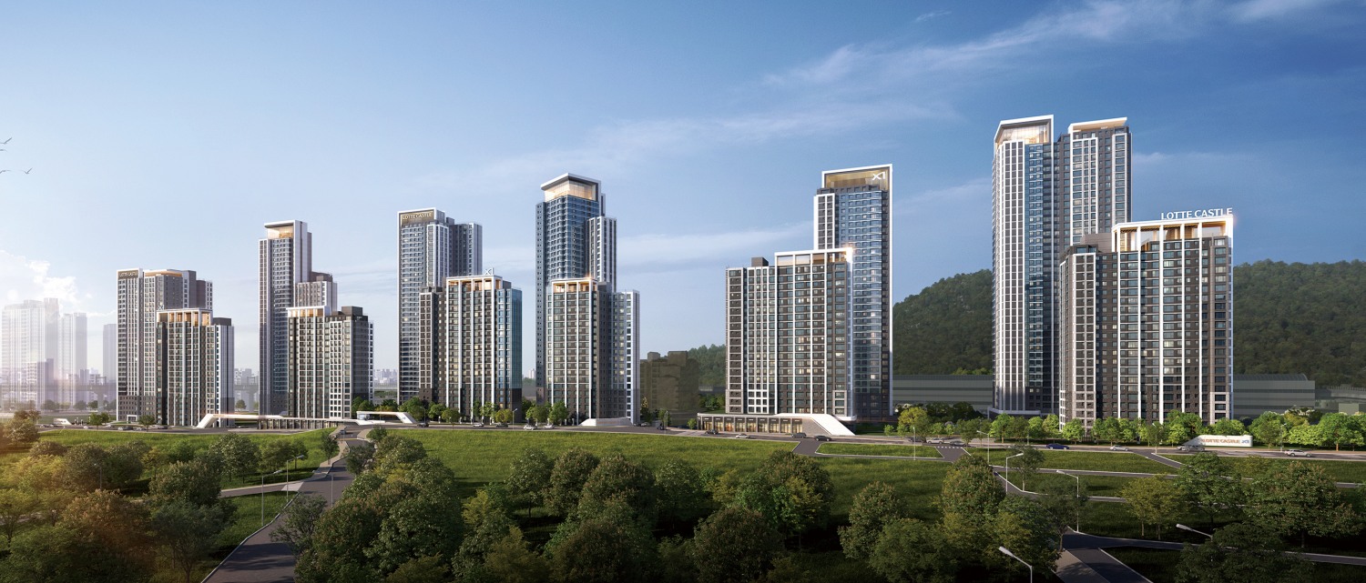 서울 노원구 상계5구역 재개발 사업 투시도. / 사진제공=롯데건설