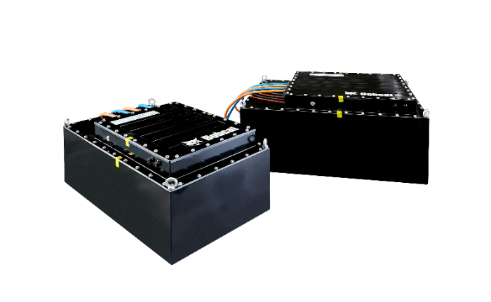 두산밥캣이 CosMX와 개발한 배터리 팩. /사진제공=두산밥캣