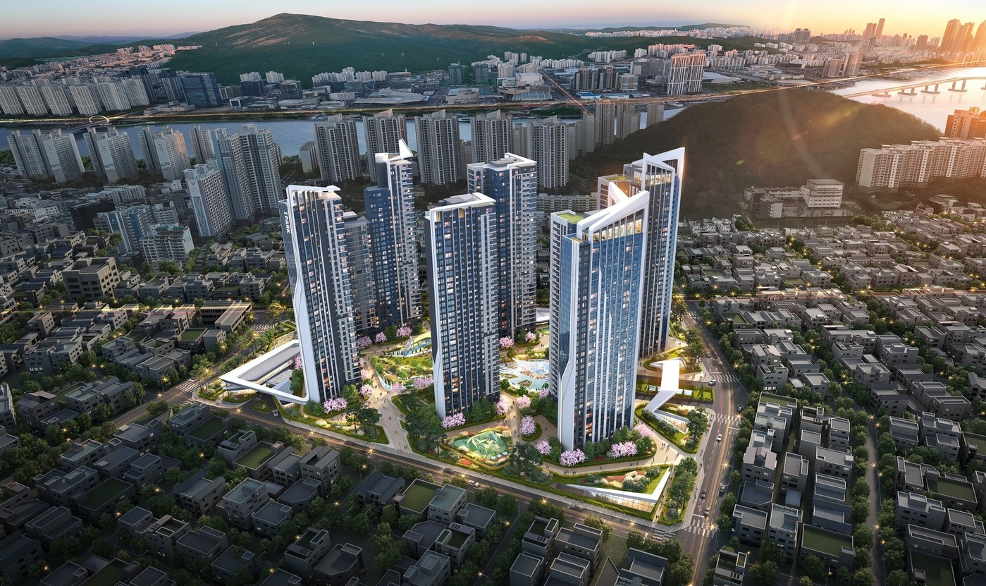 부산 광안4구역 재개발 조감도. / 사진제공=HDC현대산업개발