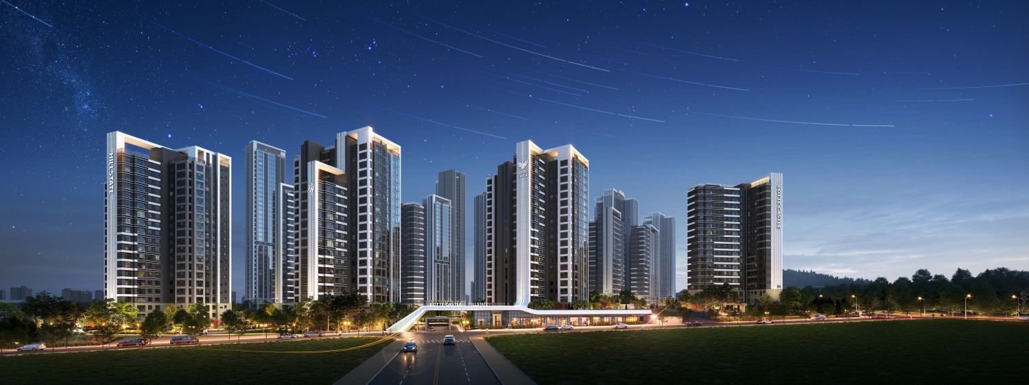 수원 구운1구역 주택재건축정비사업 투시도. / 사진제공=롯데건설