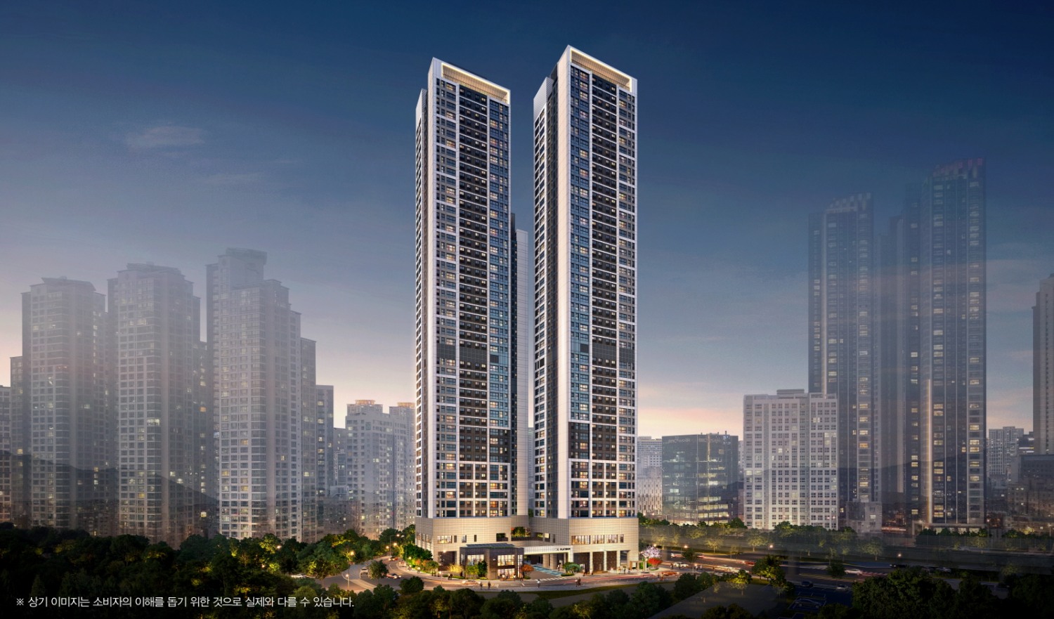 쌍용 더 플래티넘 서면 투시도./사진제공=쌍용건설