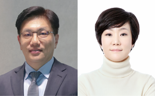 조규석(왼쪽)·최지현 삼진제약 신임 공동 대표이사. /사진=삼진제약