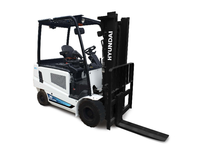 HD현대사이트솔루션이 수주한 3.5톤급 수소지게차. /사진제공=HD현대사이트솔루션