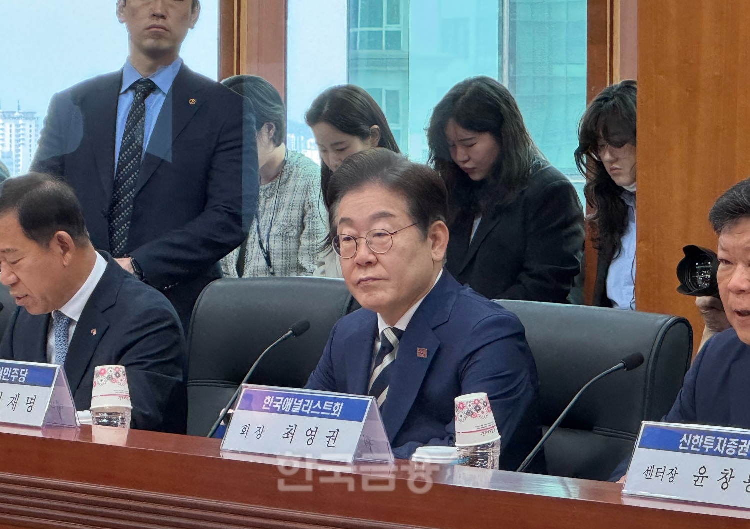 이재명 더불어민주당 대선 경선 후보가 21일 서울 여의도 금융투자협회에서 열린 ‘자본시장 활성화 정책 간담회’에 참석해 발언하고 있다./ 사진 = 홍지인 기자