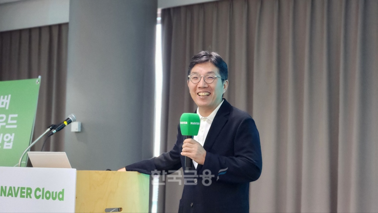 Kim Yoo-won, CEO of Naver Cloud, announced plans to launch an inference model based on HyperCLOVA X within the first half of the year and to strengthen Naver’s sovereign AI strategy. / Photo by Kim JaeHun