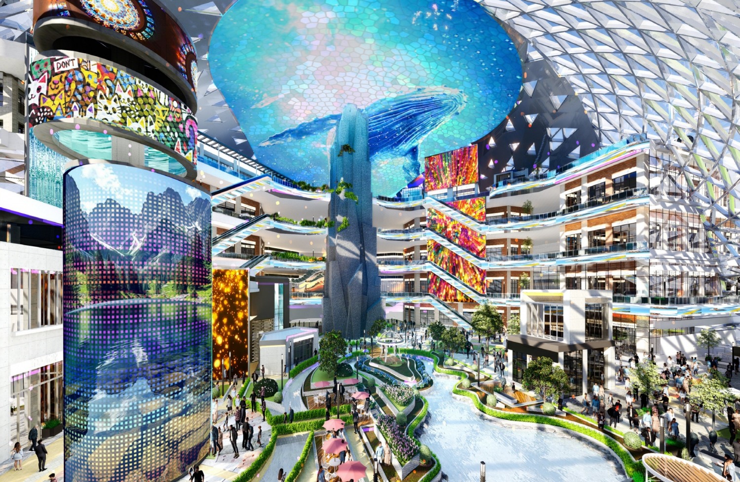 마스터플랜 중간용역보고에서 발표된하이원 그랜드돔 내 설치될 그랜드미디어월./사진제공=강원랜드