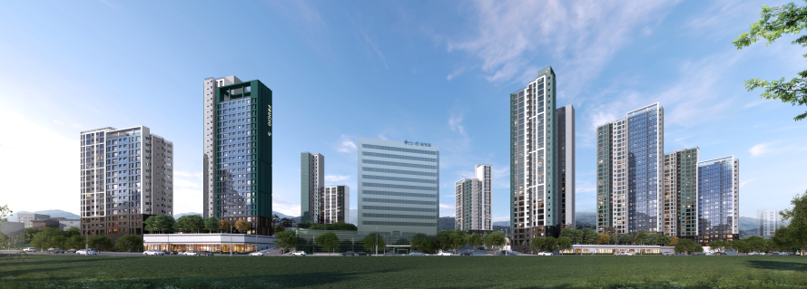 군포 푸르지오 브리베뉴 투시도./사진제공=대우건설