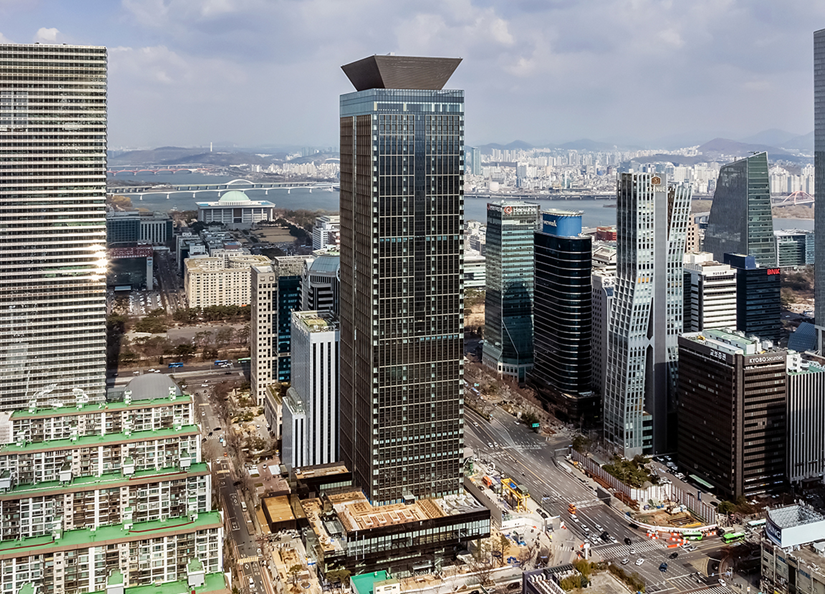 코람코자산신탁이 프로젝트리츠 방식으로 개발한 여의도 TP타워 전경./사진제공=코람코자산신탁