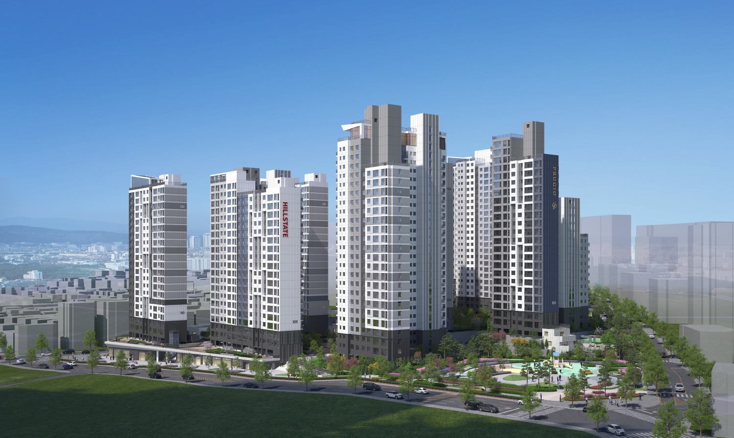 고척 푸르지오 힐스테이트 투시도./사진제공=대우건설,현대엔지니어링 컨소