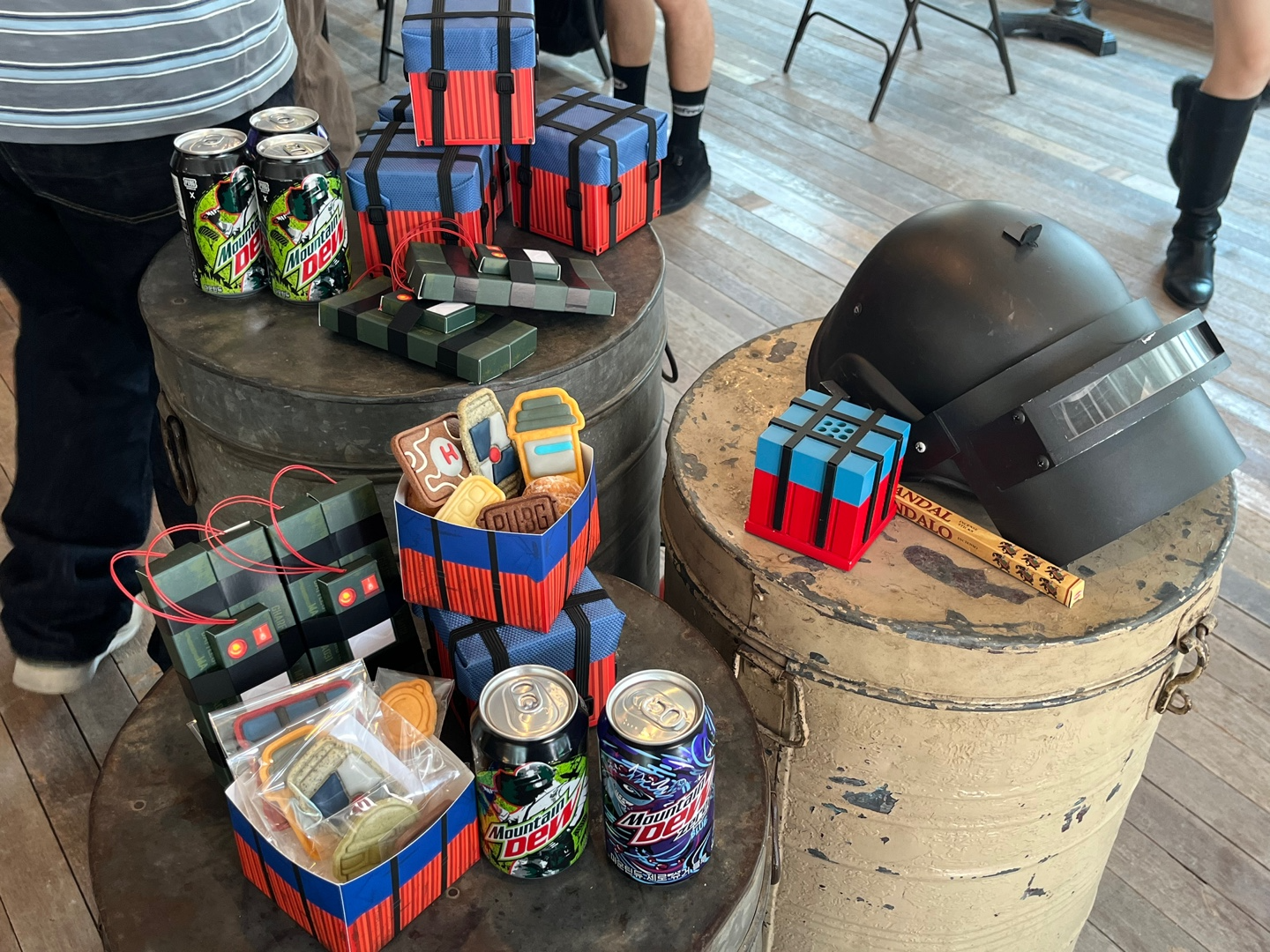 크래프톤이 배틀그라운드 모바일 서비스 7주년을 기념해 펍지 성수에서 팝업스토어를 열었다. 사진은 팝업스토어 카페 전경. / 사진=정채윤 기자