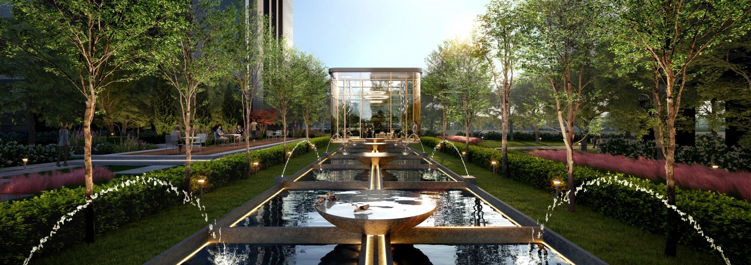 용산정비창 전면1구역 녹지공간 프라이빗 테마정원, 클래식 티가든. / 사진제공=HDC현대산업개발