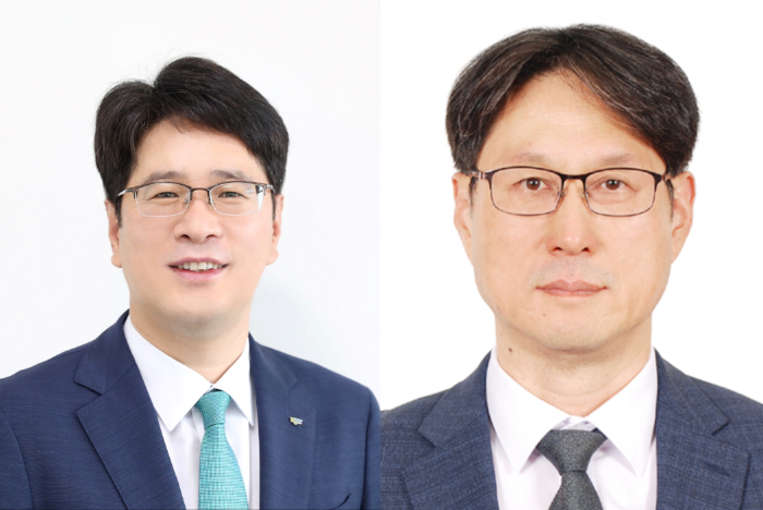 김승관(왼쪽), 이영우 신용보증기금 신임 상임이사 / 사진 = 신용보증기금