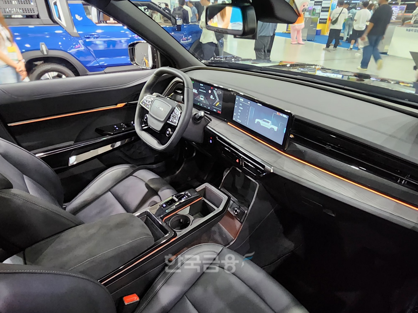 KGM 무쏘 EV 실내 디자인. / 사진=김재훈 기자