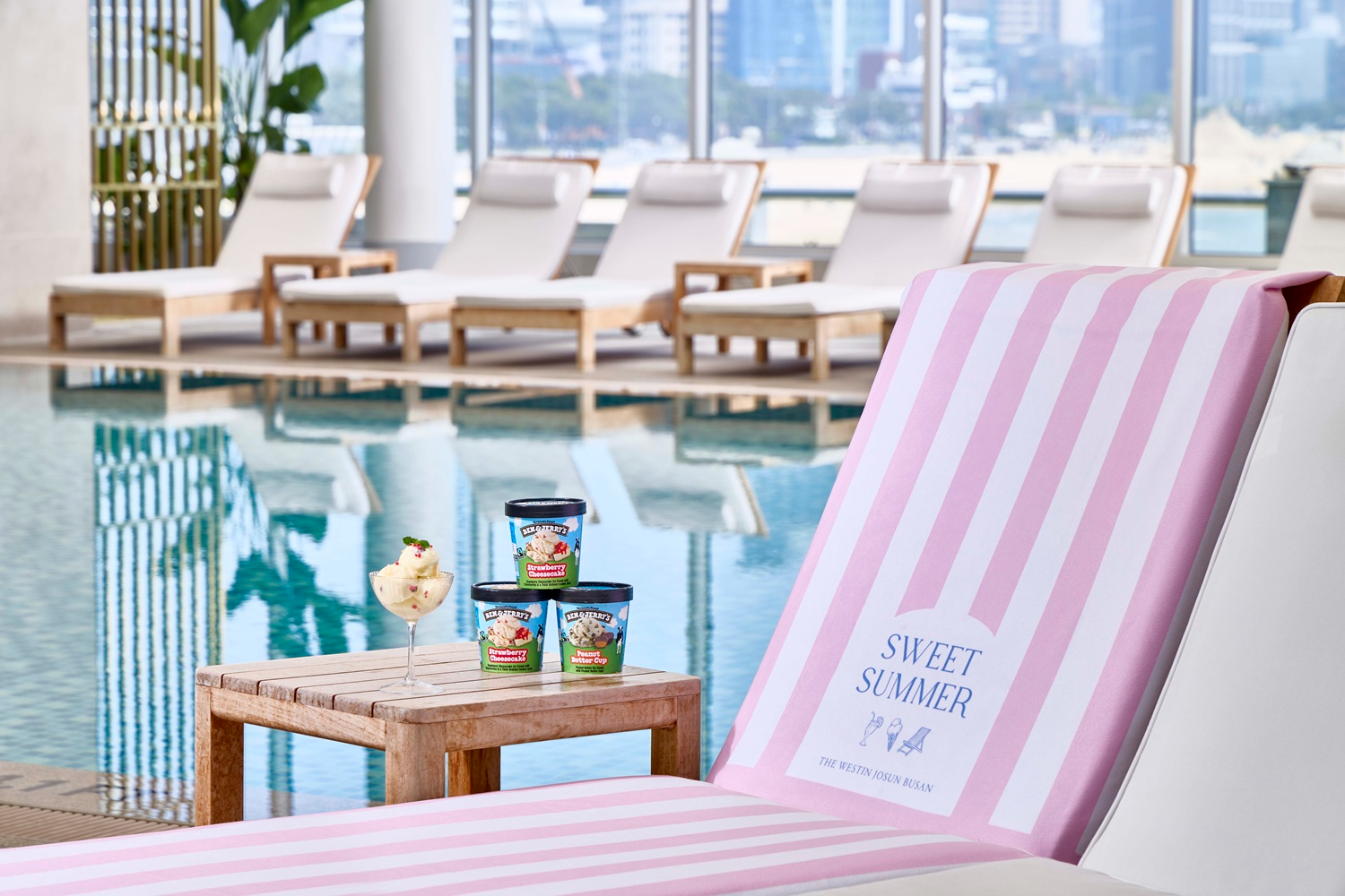 웨스틴조선 부산이 벤엔제리스 협업 여름 패키지 '스윗 서머'를 준비했다. /사진제공=조선호텔앤리조트
