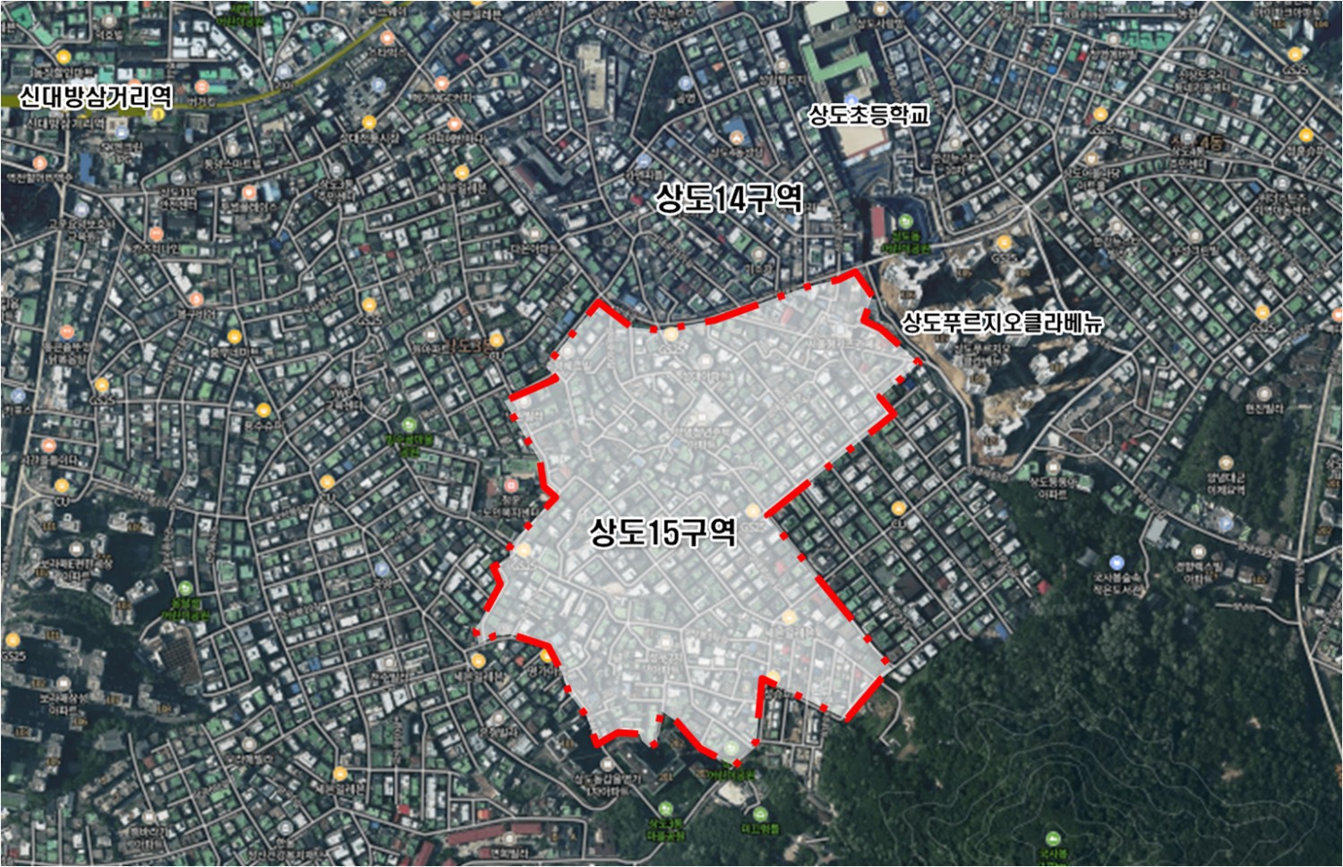 상도15구역 위치도. / 사진제공=동작구