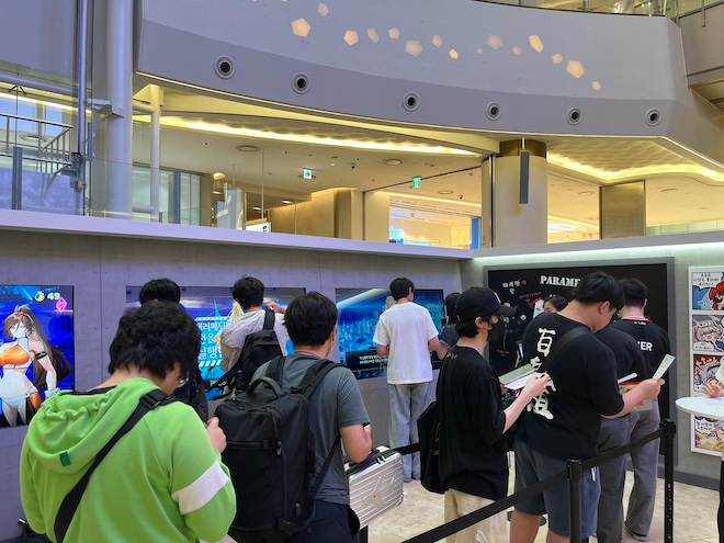 넥슨이 13일 ‘던전앤파이터(이하 던파)’ 공식 팝업스토어 ‘스노우메이지 in 롯데월드타워·몰’을 오픈했다. 사진은 '패러메딕, 작전을 실행한다!' 체험존. / 사진=정채윤 기자