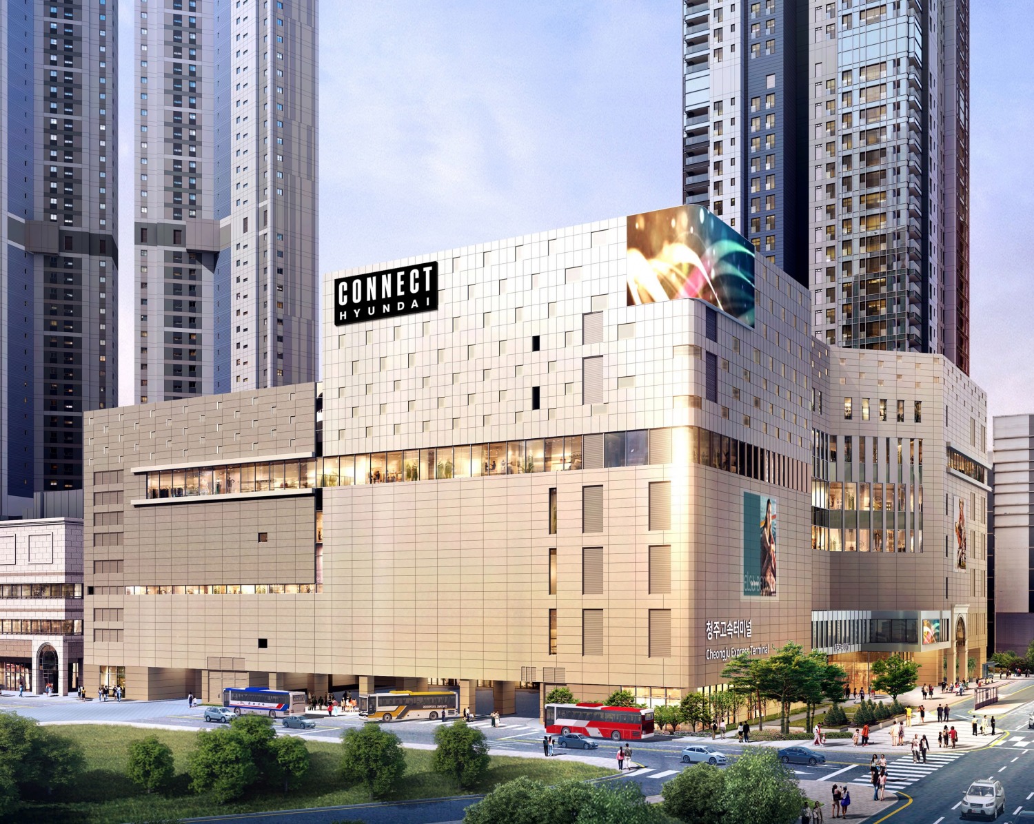 커넥트현대 청주점 조감도. 오는 27일 그랜드 오픈./사진제공=현대백화점