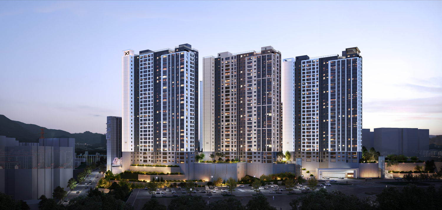 '양산자이 파크팰리체' 투시도. /사진제공=GS건설