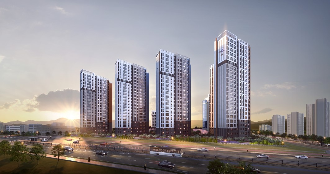 '고덕 자연앤 하우스디' 투시도. /사진제공=대보건설