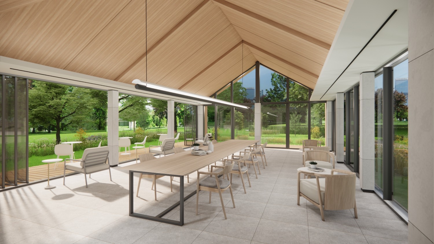 ‘양산자이 파크팰리체’에 적용 예정인 모듈러 ‘티하우스’ 투시도./사진제공=GS건설