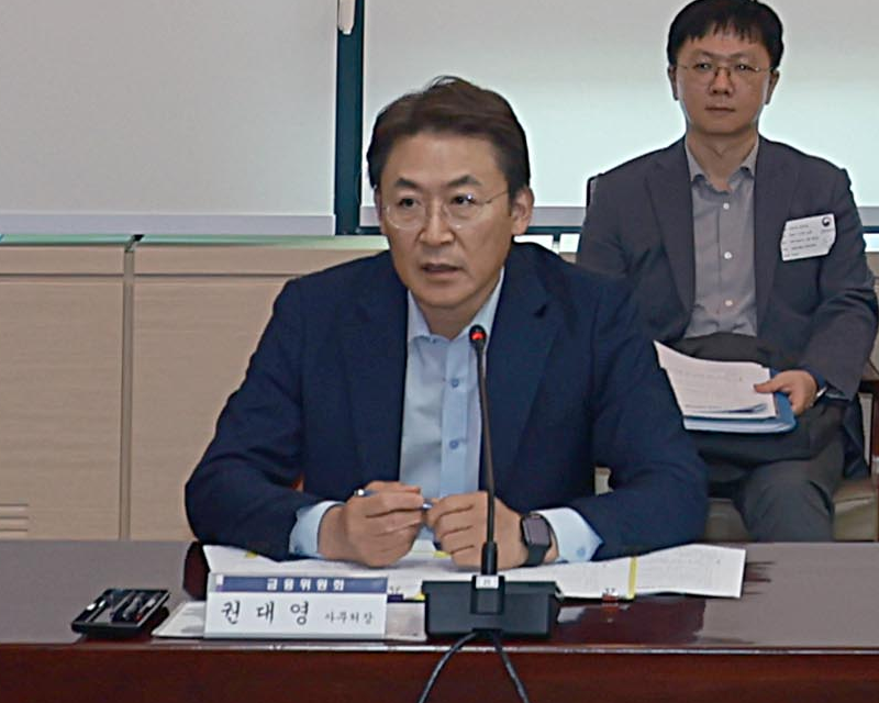 권대영 금융위원회 사무처장이 3일 열린 관계기관 합동 가계부채 점검회의에서 발언하고 있다. / 사진제공 = 금융위원회