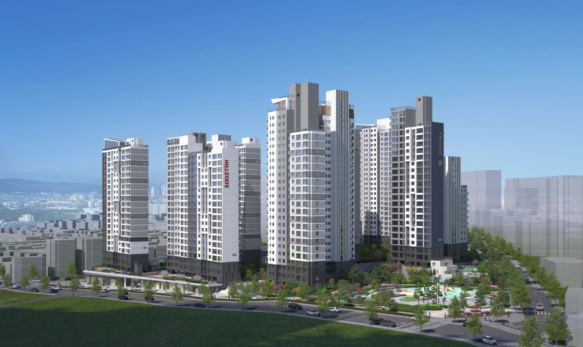 고척 푸르지오 힐스테이트 투시도./사진제공=대우, 현대건설 컨소