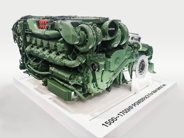 HD현대인프라코어 K2 전차 엔진(DV27K) /사진제공=HD현대사이트솔루션