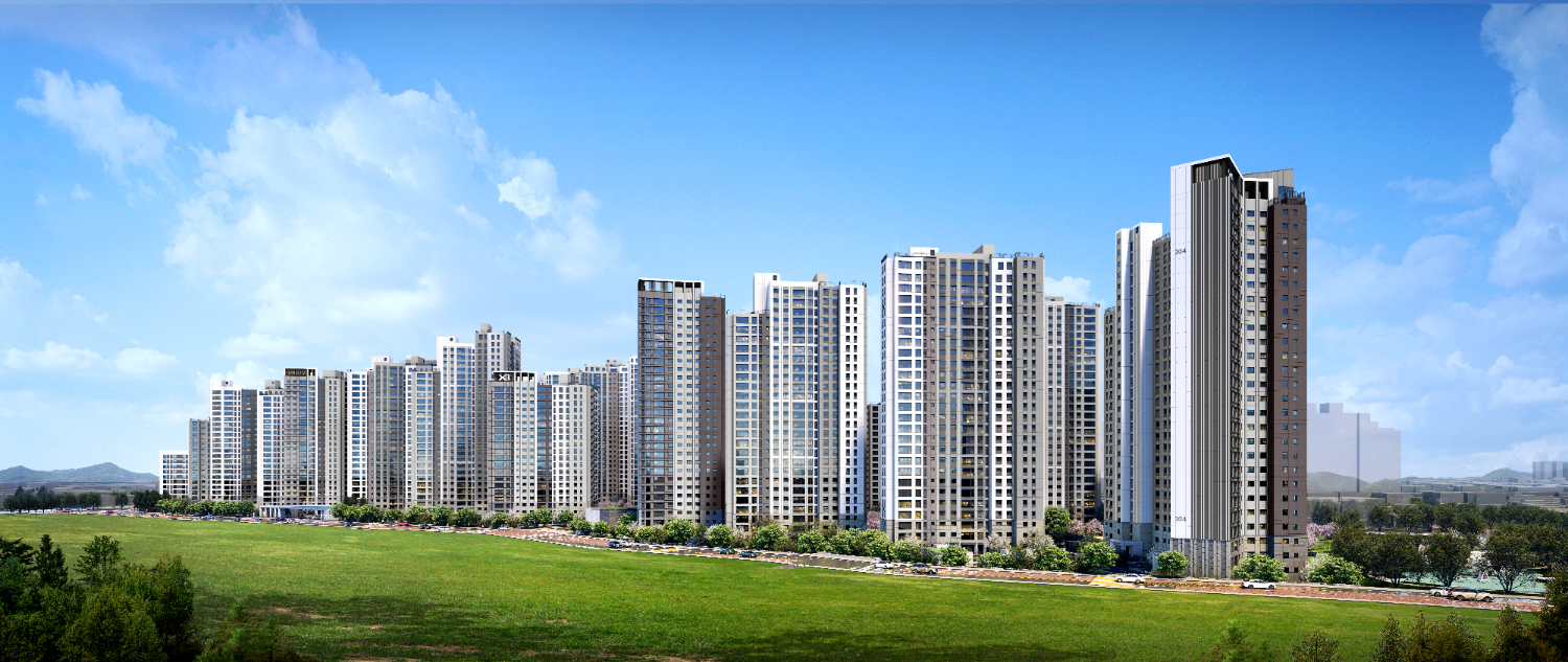 청주 센텀 푸르지오 자이 주경 투시./사진제공=대우건설 컨소