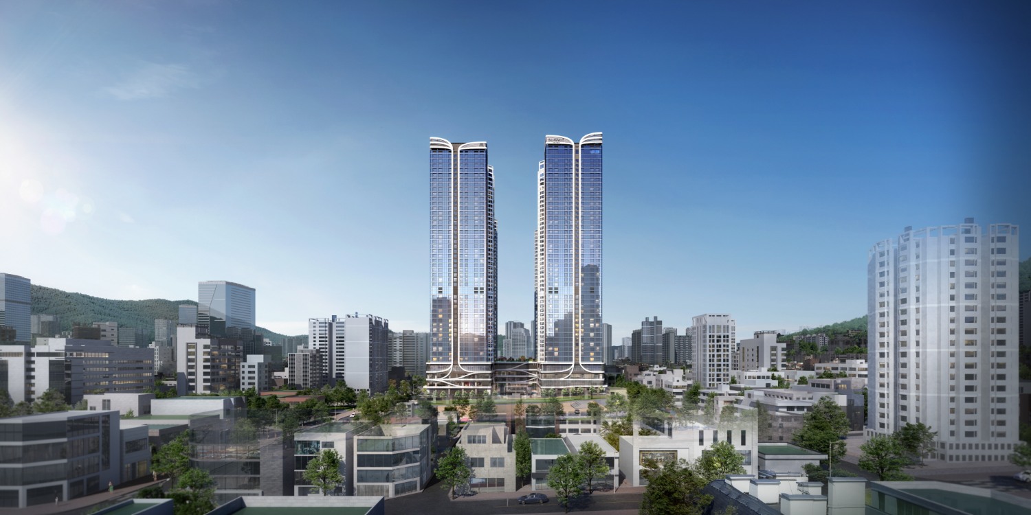 '서면 써밋 더뉴' 투시도. /사진제공=대우건설