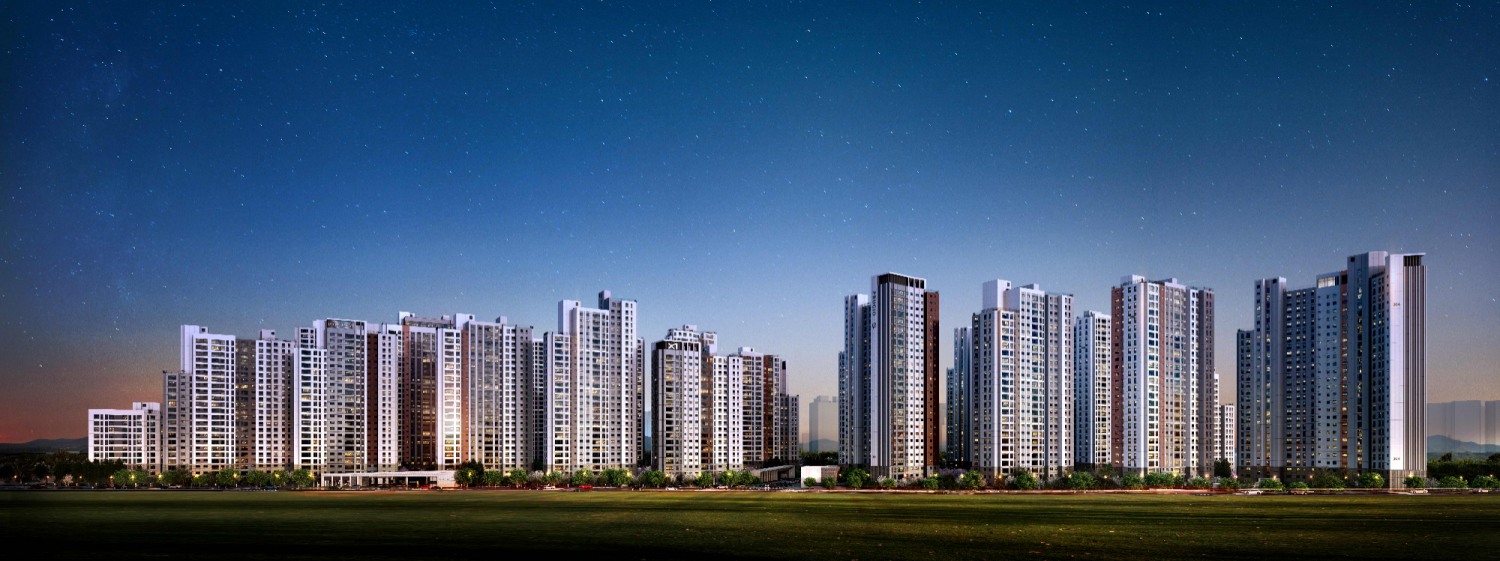 청주센텀푸르지오 야경투시./사진제공=대우건설·GS건설