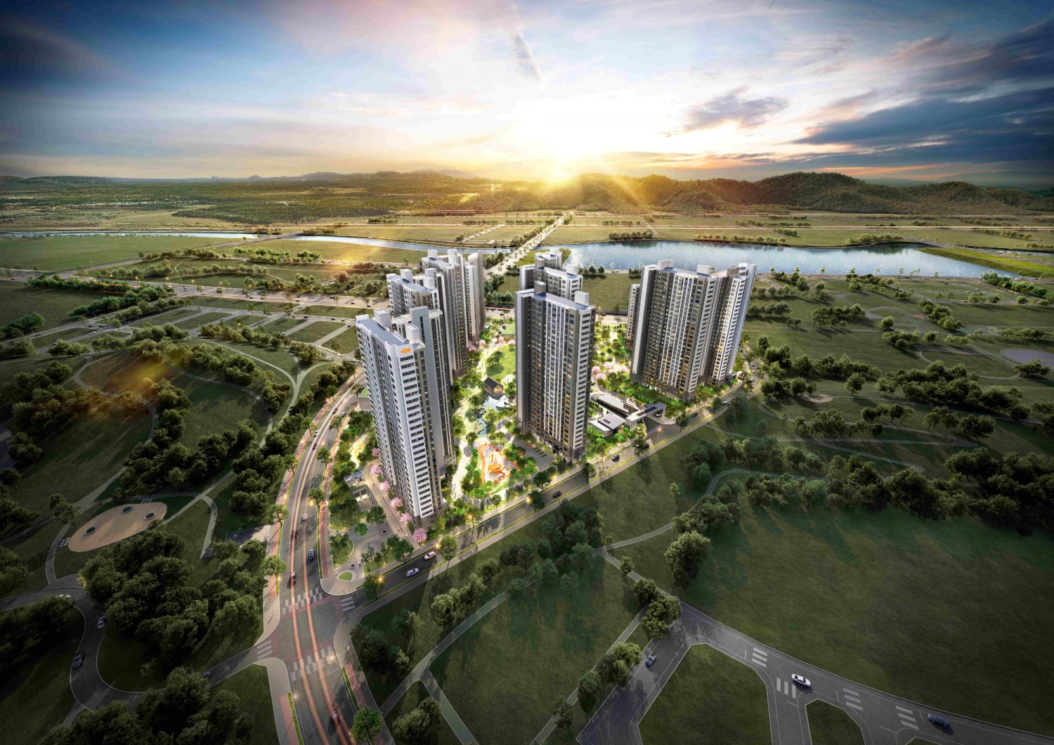 DL이앤씨가 우선협상대상자로 선정된 ‘광명시흥 민간참여 공공주택건설사업’ S1-10·B1-3블록 조감도.사진제공=DL이앤씨