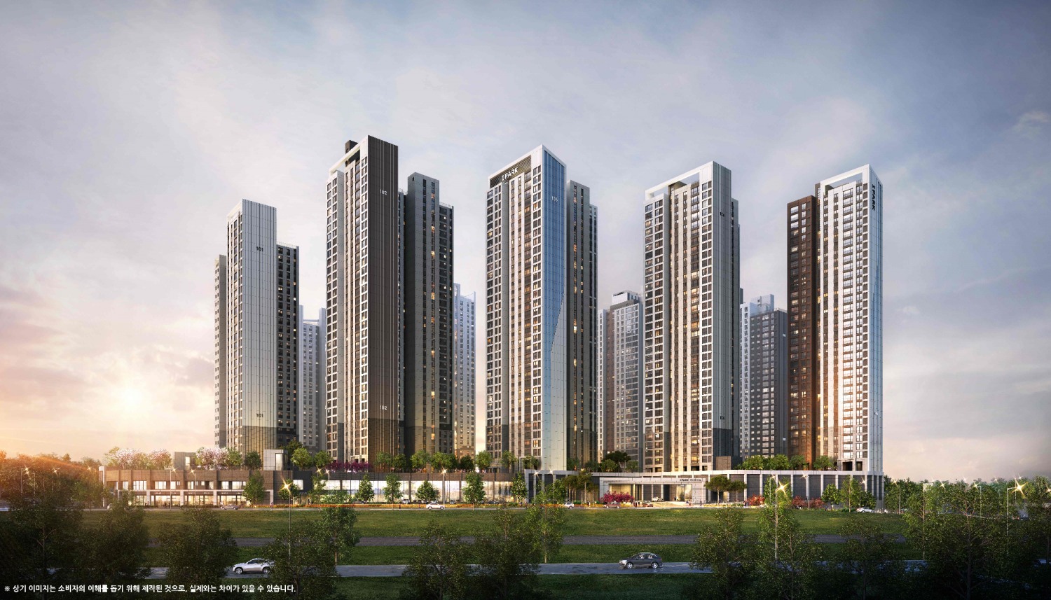 천안 아이파크 시티 2단지 투시도./사진제공=HDC현대산업개발