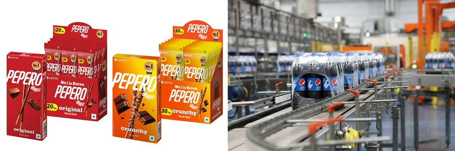 롯데웰푸드 빼빼로와 롯데칠성음료 펩시콜라. /사진=롯데웰푸드·롯데칠성음료