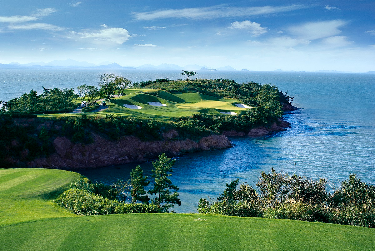 해남 파인비치 골프링크스 6번홀 전경./사진제공=BS그룹