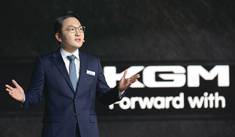 곽재선 KG그룹 회장의 장남이자 KG그룹 승계 1순위 곽정현 사장. / 사진=KG모빌리티