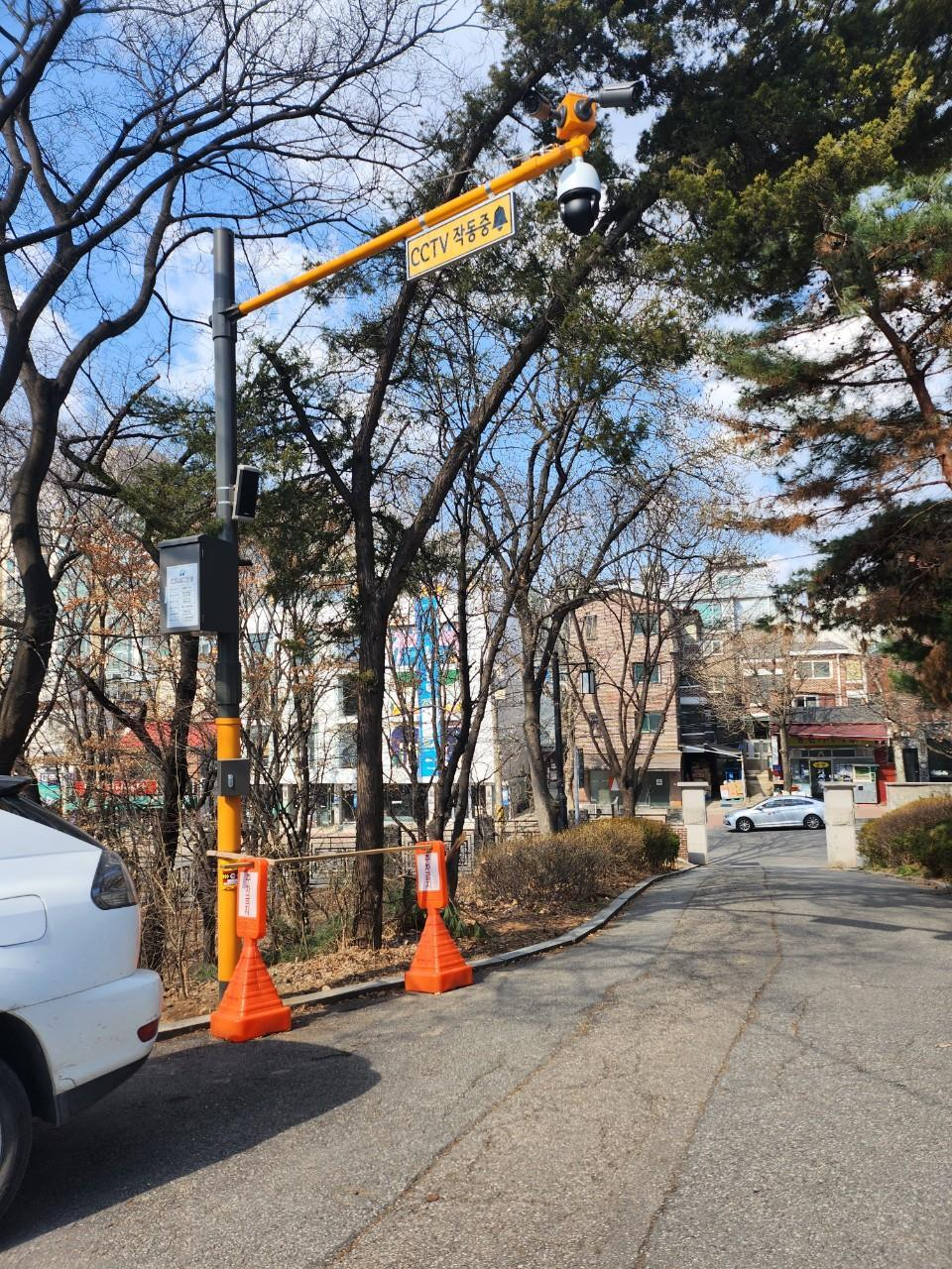 효창공원 내 지능형 CCTV./사진제공=용산구