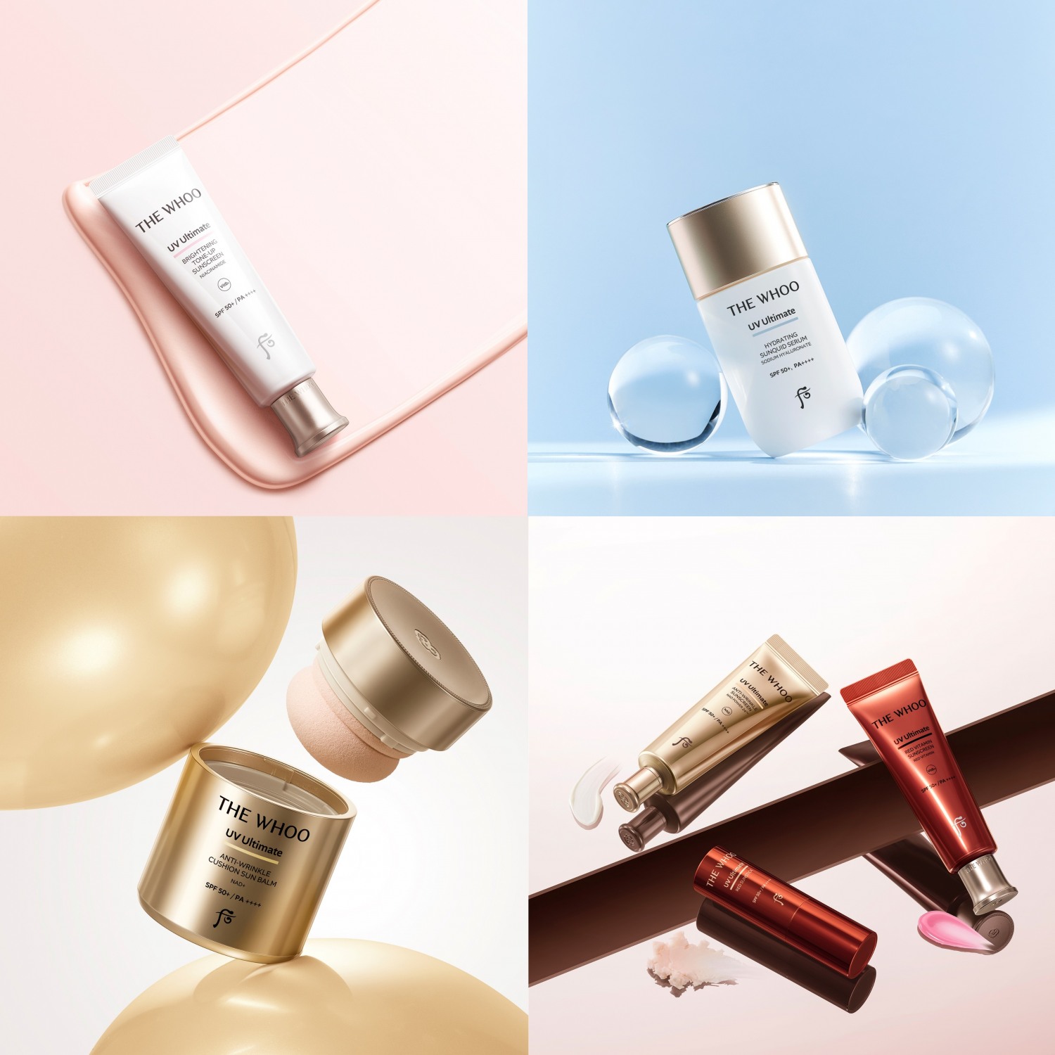 LG생활건강의 더후가 'UV 얼티닛 톤업 선' 제품을 출시했다. /사진제공=LG생활건강