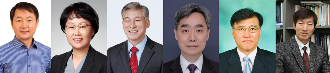 KAI 이사회 구성원. (왼쪽부터) 차재병 KAI 대표이사, 김경자 전 수출입은행 부행장, 김근태 전 국회의원, 이상원 전 교육부 차관보, 조진수 한양대 기계공학부 명예교수, 홍철규 중앙대 경영학부 교수. /사진제공=한국금융신문DB