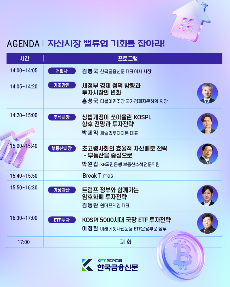 2025 한국금융투자포럼 ‘새정부 비전과 투자전략’...자산시장 밸류업 기회를 잡아라